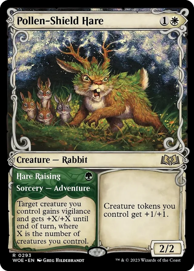 Pollen-Shield Hare // Hare Raising (Showcase) [Wilds of Eldraine] | Game Master's Emporium (The New GME)