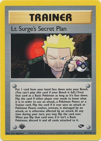 Lt. Surge's Secret Plan (107/132) [Gym Challenge 1st Edition] | Game Master's Emporium (The New GME)