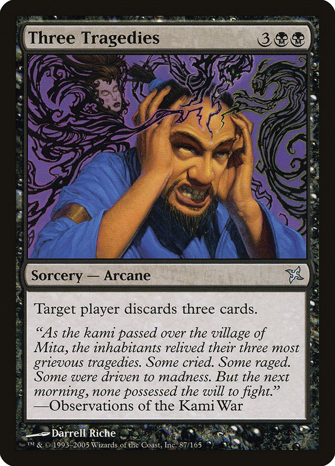 Three Tragedies [Betrayers of Kamigawa] | Game Master's Emporium (The New GME)