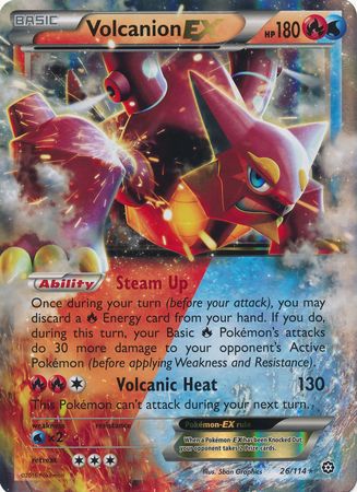Volcanion EX (26/114) (Jumbo Card) [XY: Steam Siege] | Game Master's Emporium (The New GME)