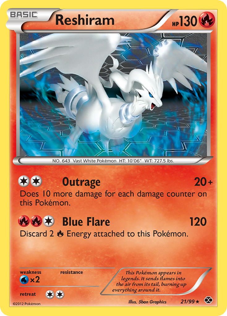 Reshiram (21/99) [Black & White: Next Destinies] | Game Master's Emporium (The New GME)