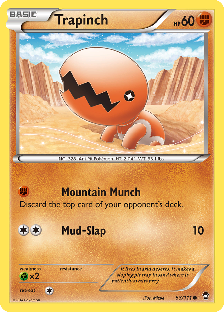 Trapinch (53/111) [XY: Furious Fists] | Game Master's Emporium (The New GME)