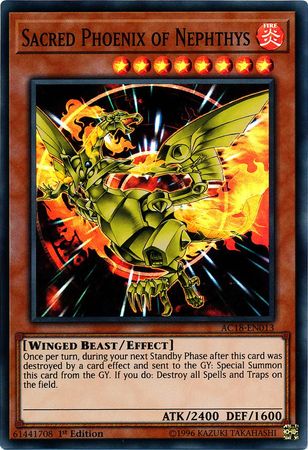 Sacred Phoenix of Nephthys [AC18-EN013] Super Rare | Game Master's Emporium (The New GME)