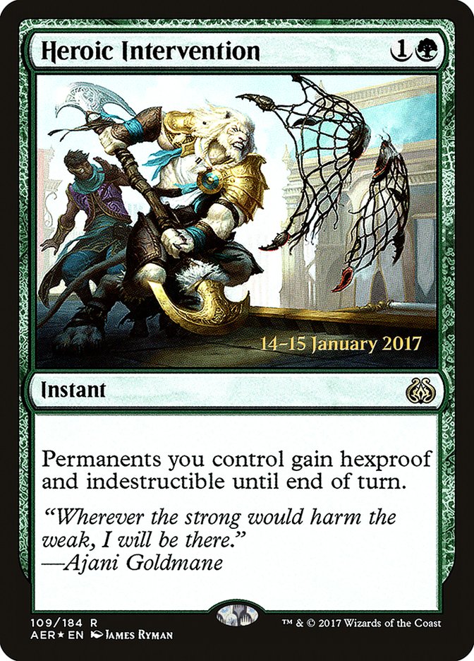 Heroic Intervention [Aether Revolt Prerelease Promos] | Game Master's Emporium (The New GME)