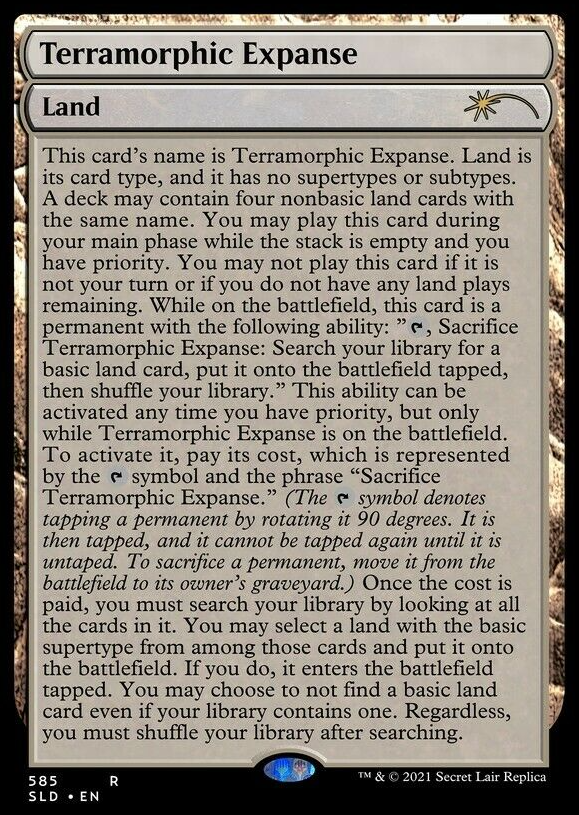 Terramorphic Expanse (Full Text) [Secret Lair Drop Promos] | Game Master's Emporium (The New GME)