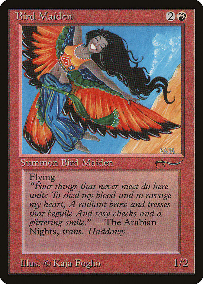 Bird Maiden (Light Mana Cost) [Arabian Nights] | Game Master's Emporium (The New GME)