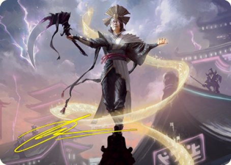Naomi, Pillar of Order Art Card (Gold-Stamped Signature) [Kamigawa: Neon Dynasty Art Series] | Game Master's Emporium (The New GME)