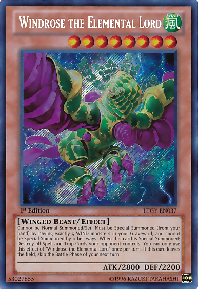 Windrose the Elemental Lord [LTGY-EN037] Secret Rare | Game Master's Emporium (The New GME)