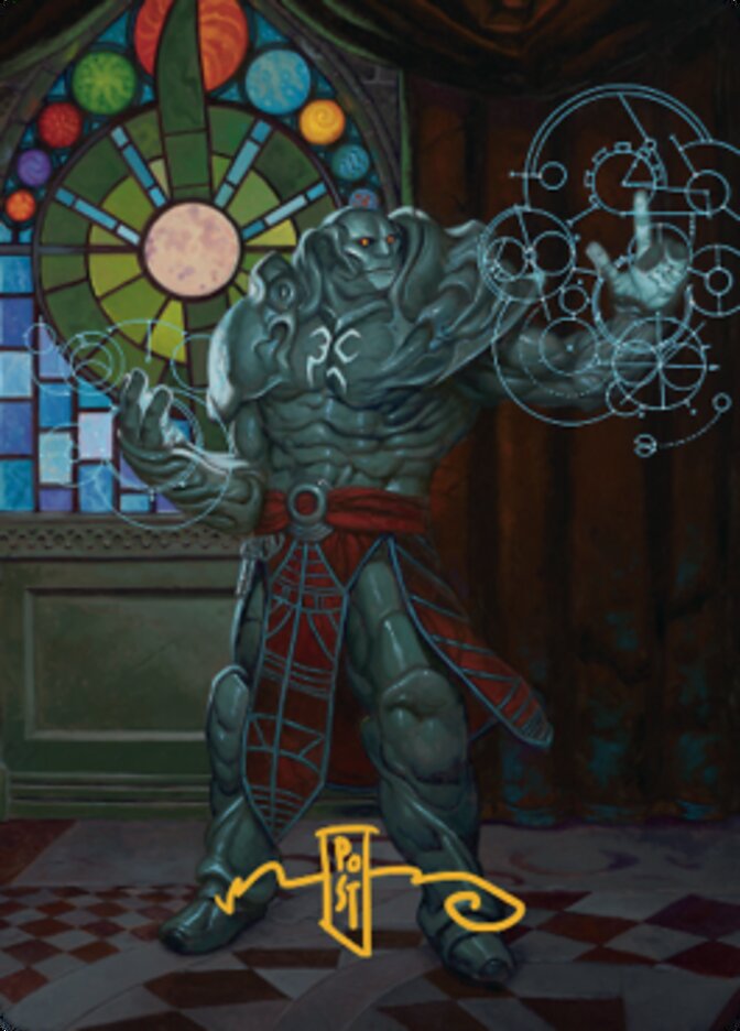 Karn, Living Legacy Art Card 2 (Gold-Stamped Signature) [Dominaria United Art Series] | Game Master's Emporium (The New GME)