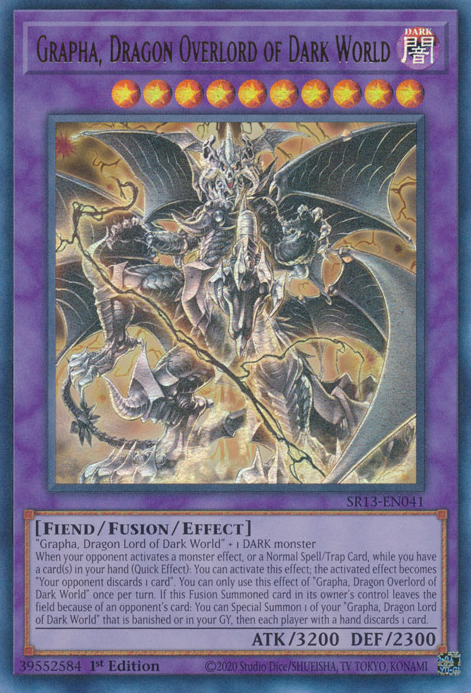 Grapha, Dragon Overlord of Dark World [SR13-EN041] Ultra Rare | Game Master's Emporium (The New GME)