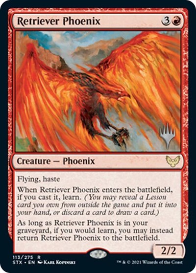 Retriever Phoenix (Promo Pack) [Strixhaven: School of Mages Promos] | Game Master's Emporium (The New GME)