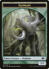 Shapeshifter (001) // Elephant (012) Double-Sided Token [Modern Horizons Tokens] | Game Master's Emporium (The New GME)