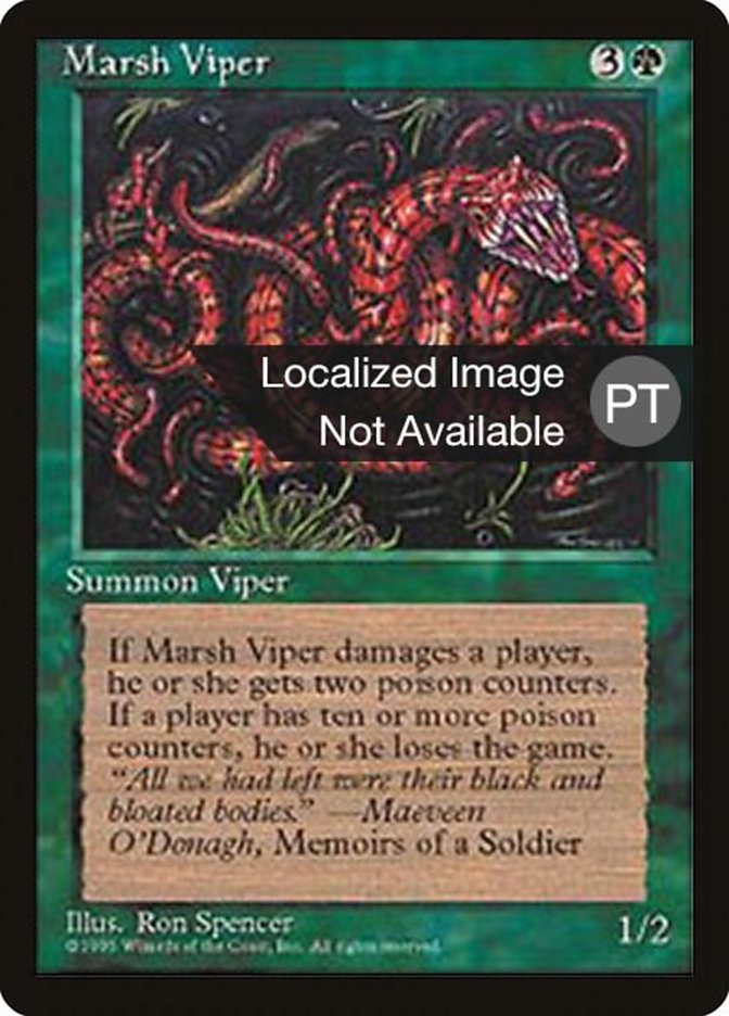 Marsh Viper [Fourth Edition (Foreign Black Border)] | Game Master's Emporium (The New GME)