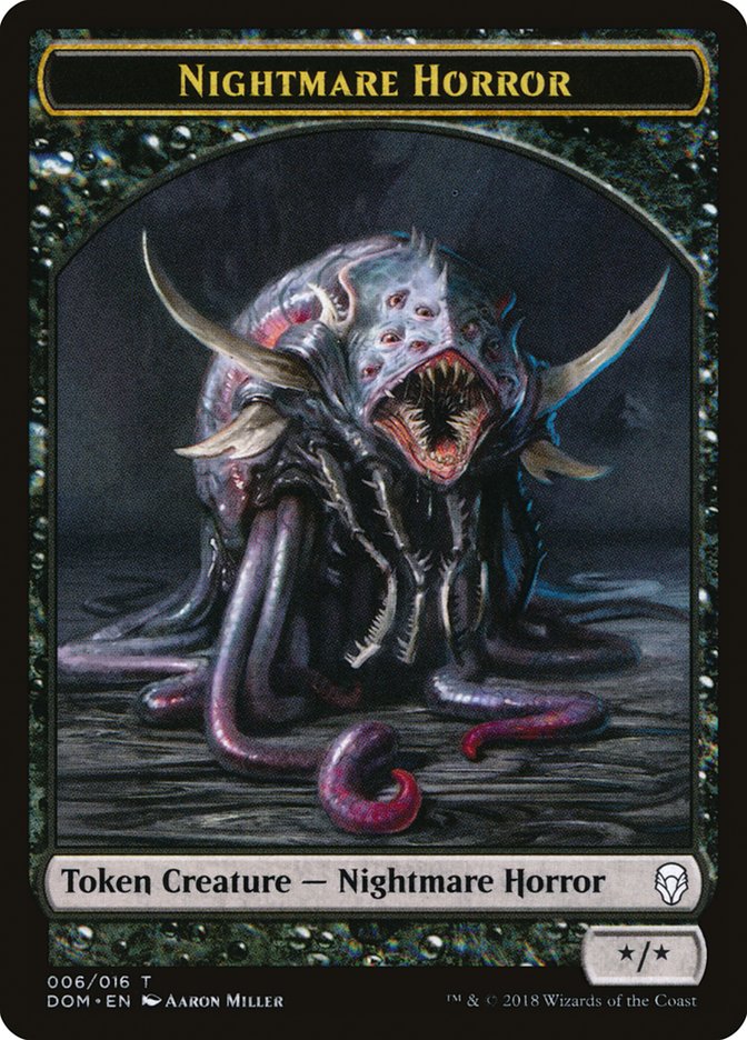 Nightmare Horror Token [Dominaria Tokens] | Game Master's Emporium (The New GME)