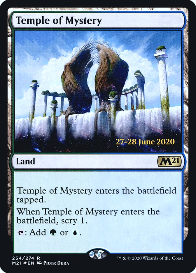 Temple of Mystery [Core Set 2021 Prerelease Promos] | Game Master's Emporium (The New GME)