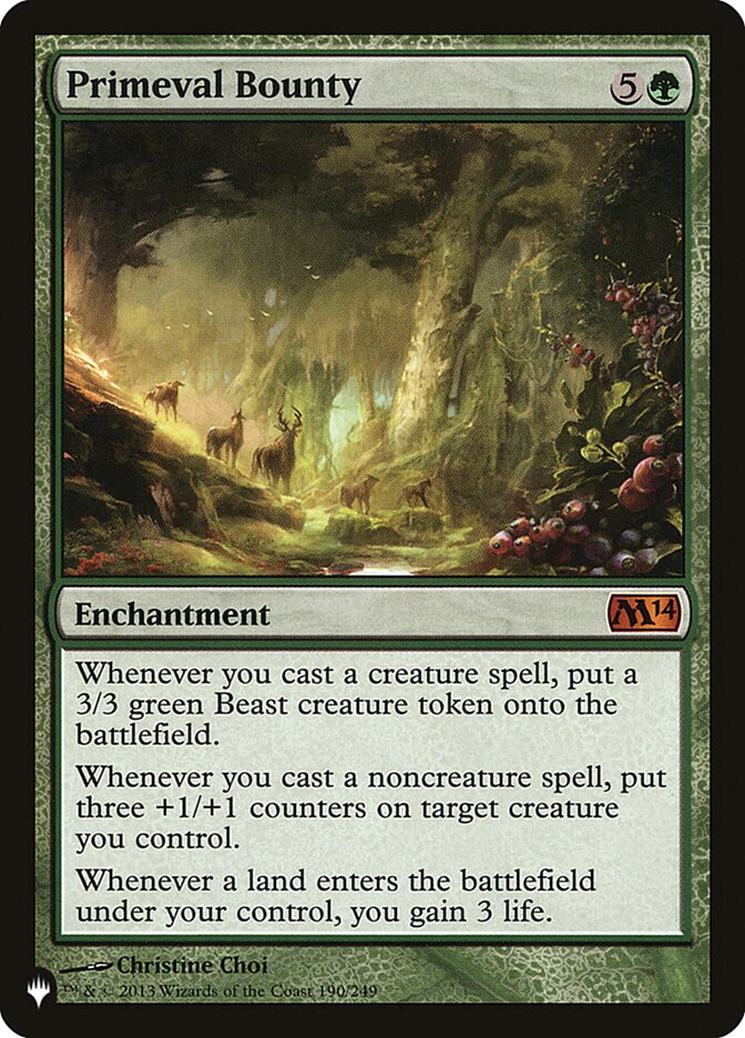 Primeval Bounty [The List] | Game Master's Emporium (The New GME)