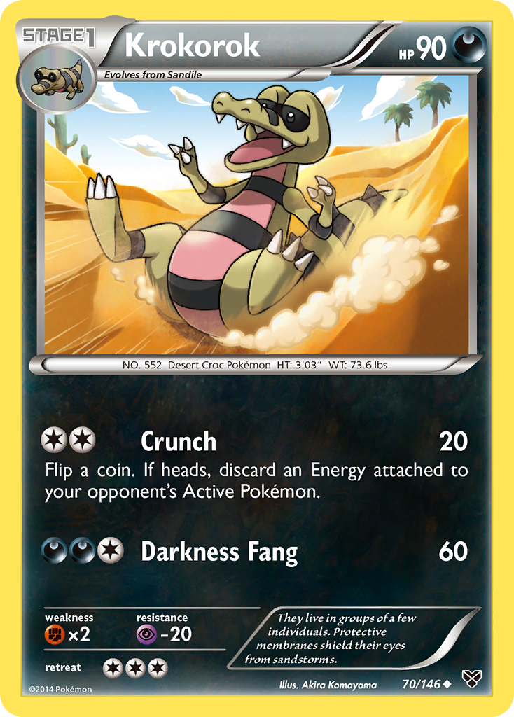 Krokorok (70/146) [XY: Base Set] | Game Master's Emporium (The New GME)