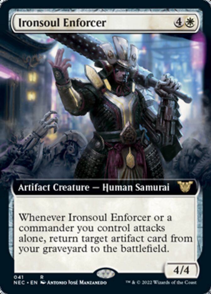 Ironsoul Enforcer (Extended Art) [Kamigawa: Neon Dynasty Commander] | Game Master's Emporium (The New GME)