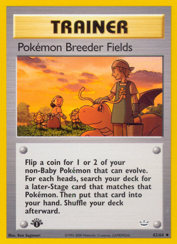 Pokemon Breeder Fields (62/64) [Neo Revelation 1st Edition] | Game Master's Emporium (The New GME)