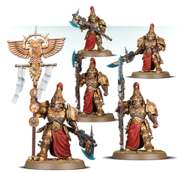 Adeptus Custodes  Custodian Wardens Vexilus Praetor | Game Master's Emporium (The New GME)