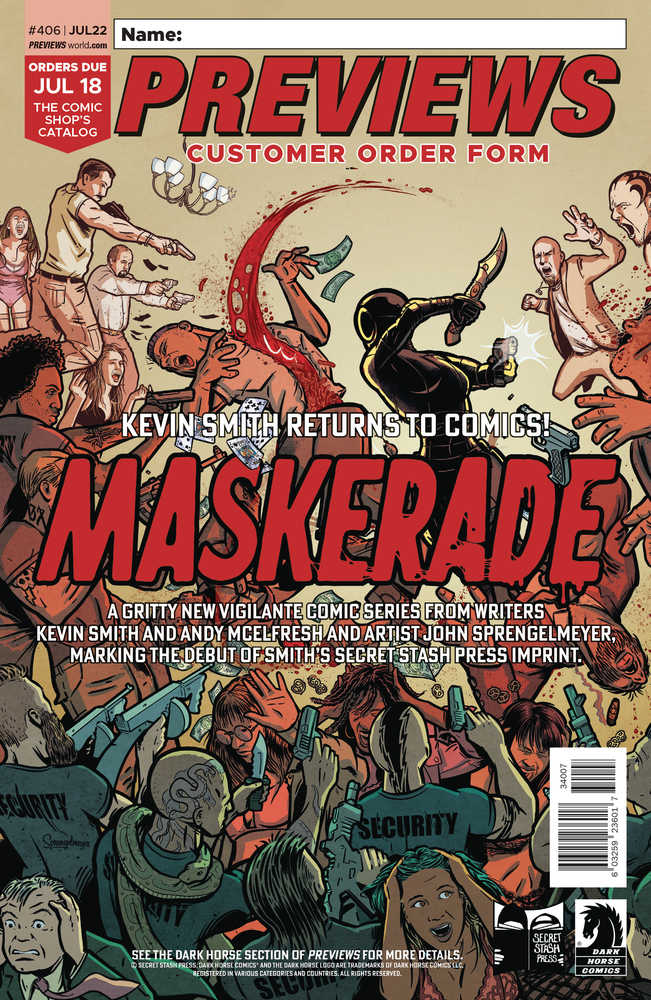 Previews #408 Sep 2022 Customer Order Form Extras | Game Master's Emporium (The New GME)