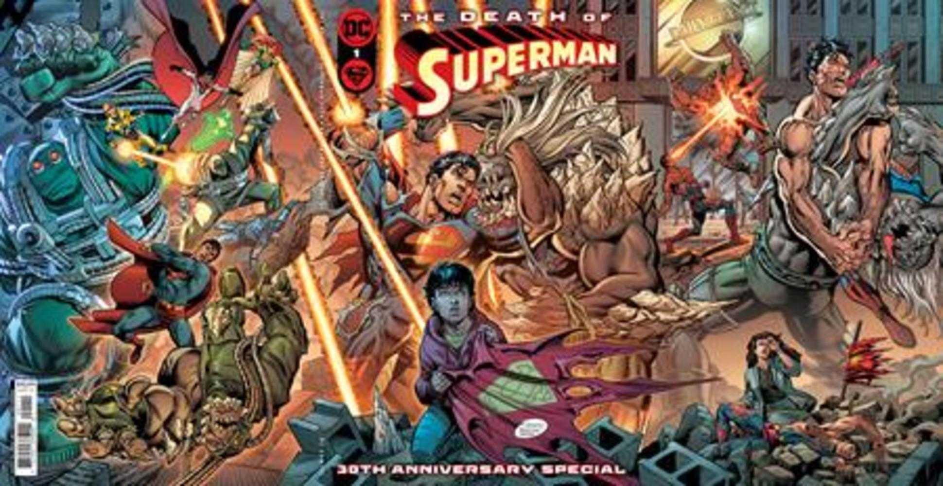 Death Of Superman 30th Anniversary Special #1 (One-Shot) Cover A Dan Jurgens & Brett Breeding Gatefold Cover | Game Master's Emporium (The New GME)