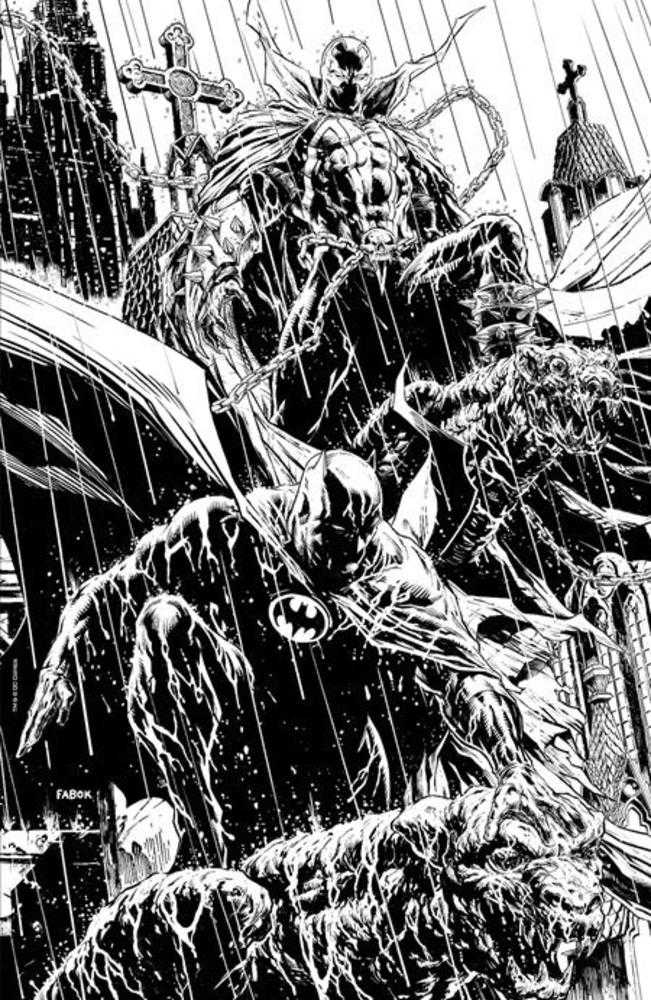 Batman Spawn #1 (One Shot) Cover L 1 in 25 Jason Fabok Black & White Variant | Game Master's Emporium (The New GME)