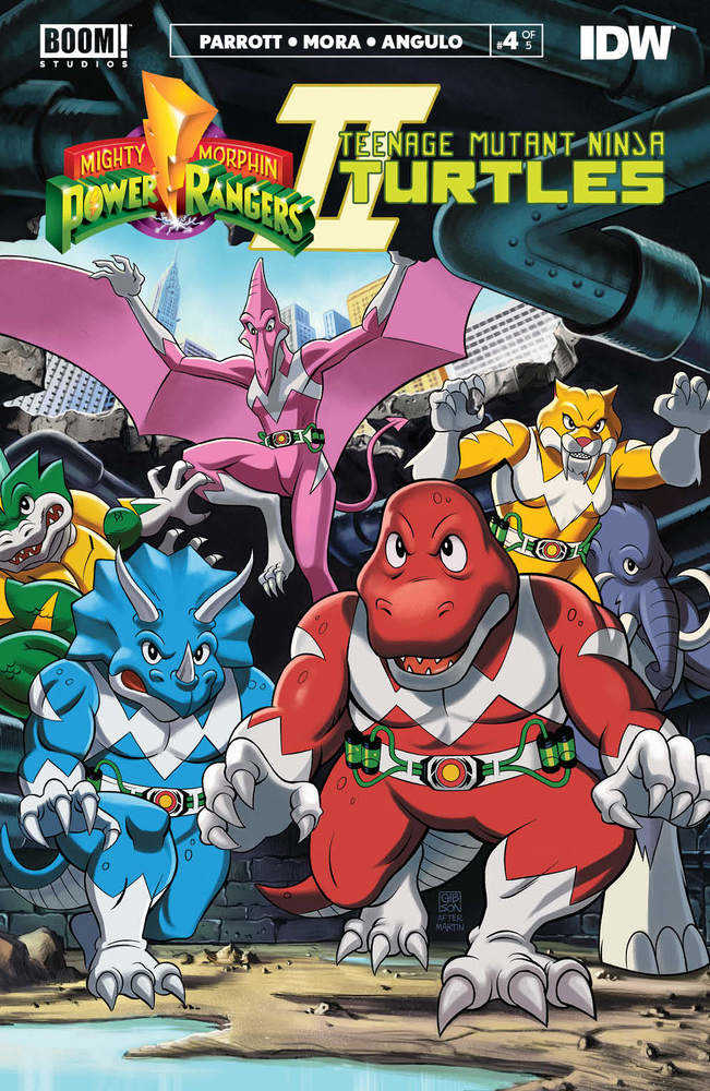 Mmpr Teenage Mutant Ninja Turtles II #4 (Of 5) Cover C Mmpr Variant Gibson | Game Master's Emporium (The New GME)
