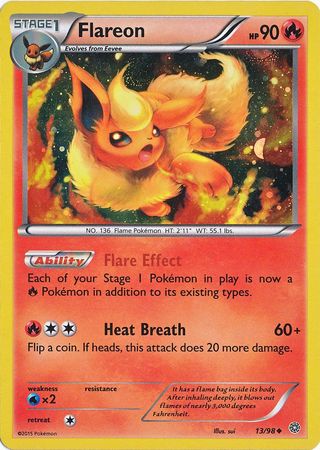 Flareon (13/98) (Cosmos Holo) [XY: Ancient Origins] | Game Master's Emporium (The New GME)