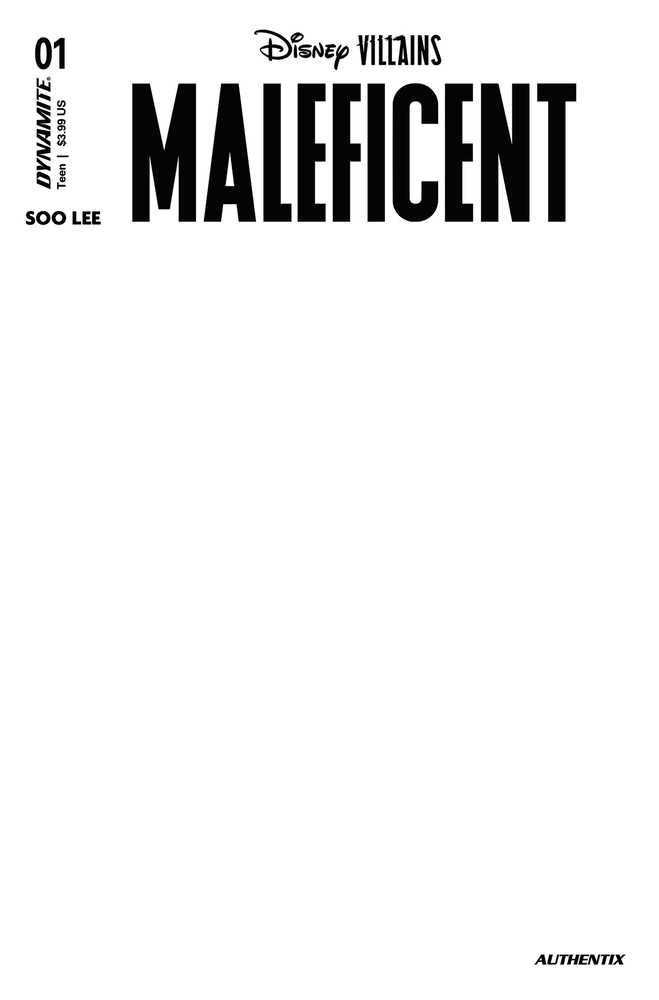Disney Villains Maleficent #1 Cover F Blank Authentix | Game Master's Emporium (The New GME)