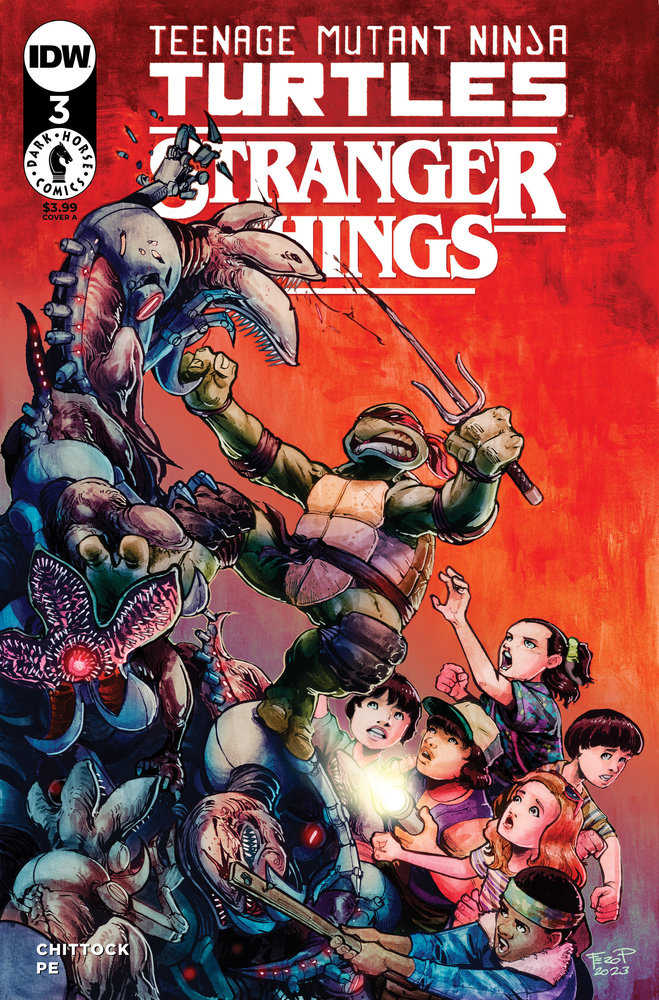 Teenage Mutant Ninja Turtles X Stranger Things #3 Cover A (Pe) | Game Master's Emporium (The New GME)