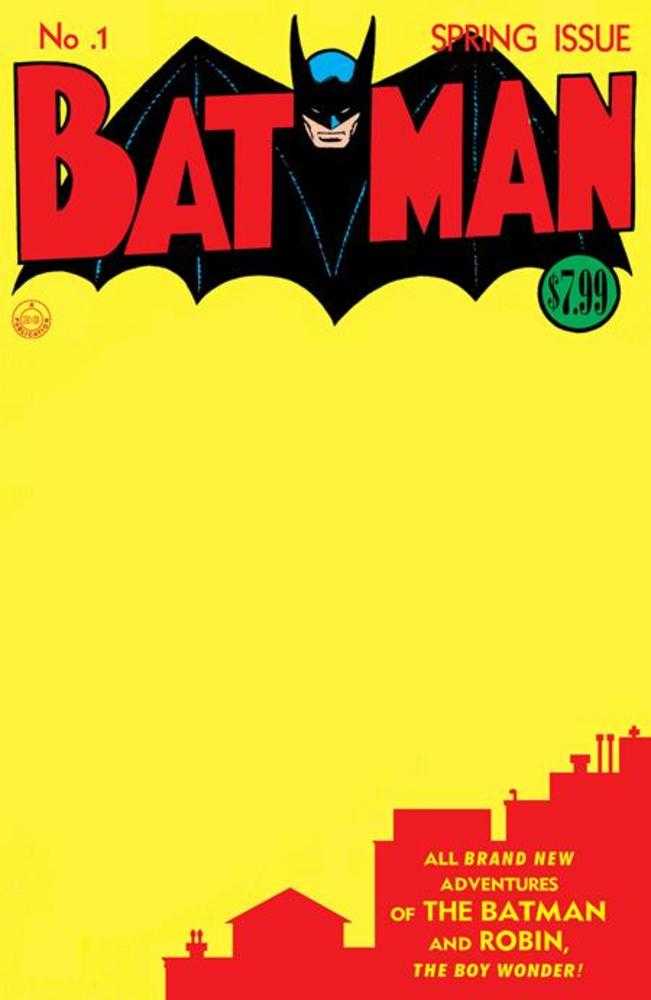 Batman #1 Facsimile Edition Cover C Blank Variant | Game Master's Emporium (The New GME)