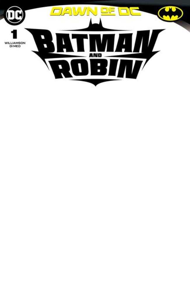 Batman And Robin #1 Cover D Blank Card Stock Variant | Game Master's Emporium (The New GME)
