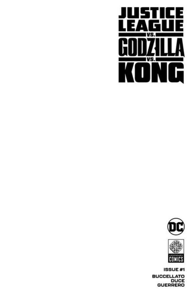 Justice League vs Godzilla vs Kong #1 (Of 7) Cover D Blank Card Stock Variant | Game Master's Emporium (The New GME)