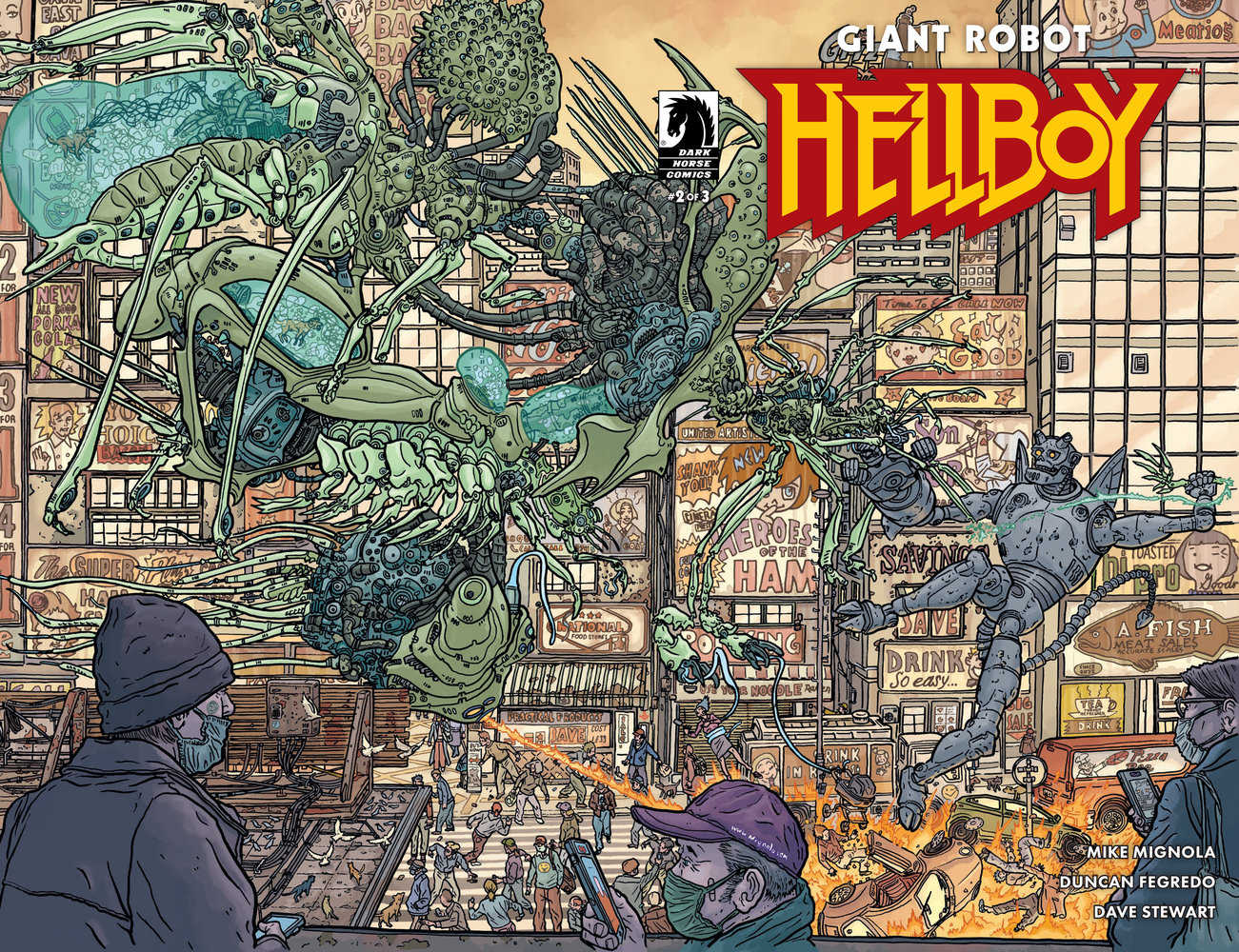 Giant Robot Hellboy #2 (Cover B) (Wraparound) (Geof Darrow) | Game Master's Emporium (The New GME)