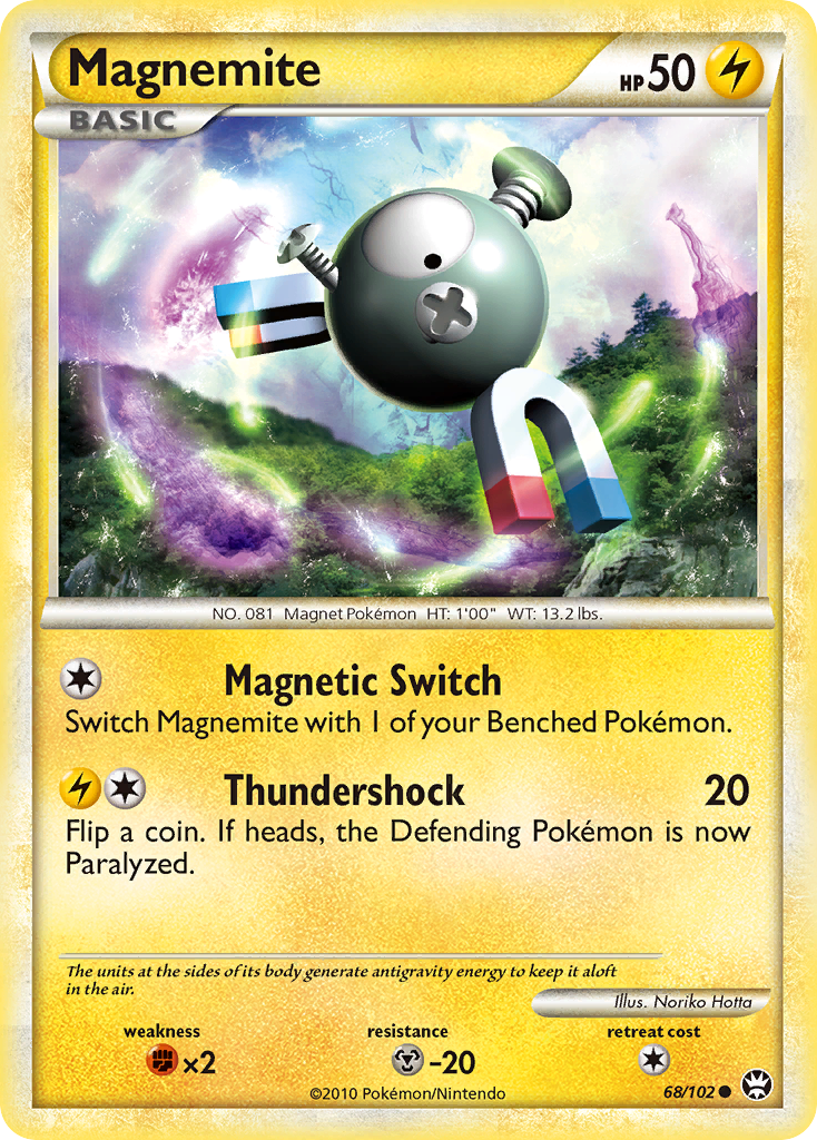Magnemite (68/102) [HeartGold & SoulSilver: Triumphant] | Game Master's Emporium (The New GME)