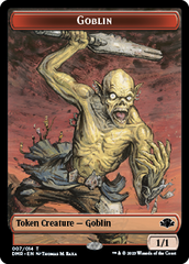 Goblin // Saproling Double-Sided Token [Dominaria Remastered Tokens] | Game Master's Emporium (The New GME)