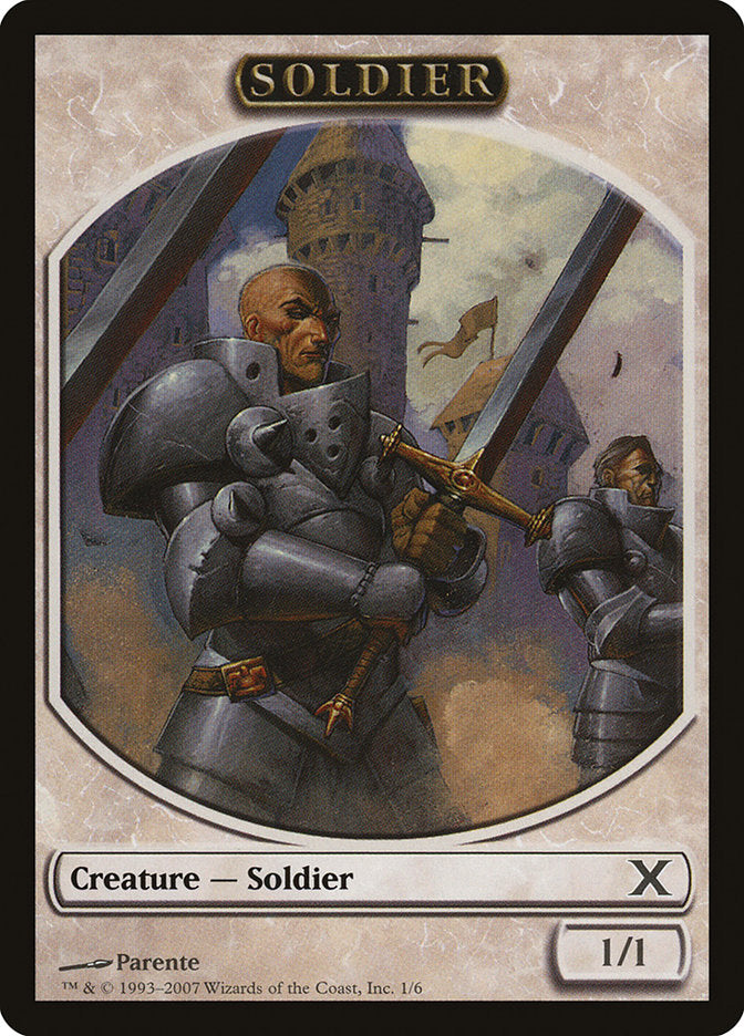 Soldier Token [Tenth Edition Tokens] | Game Master's Emporium (The New GME)