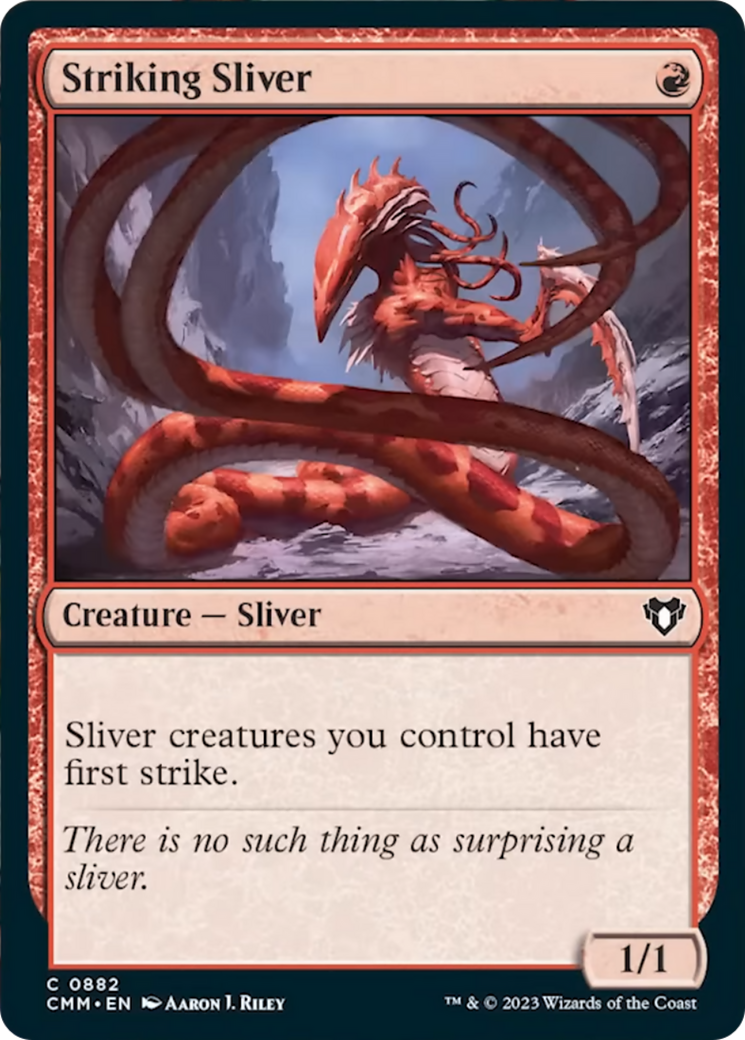 Striking Sliver [Commander Masters] | Game Master's Emporium (The New GME)