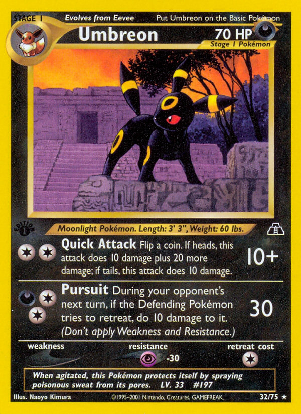 Umbreon (32/75) [Neo Discovery 1st Edition] | Game Master's Emporium (The New GME)