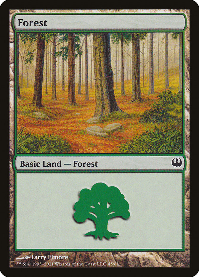 Forest (45) [Duel Decks: Knights vs. Dragons] | Game Master's Emporium (The New GME)