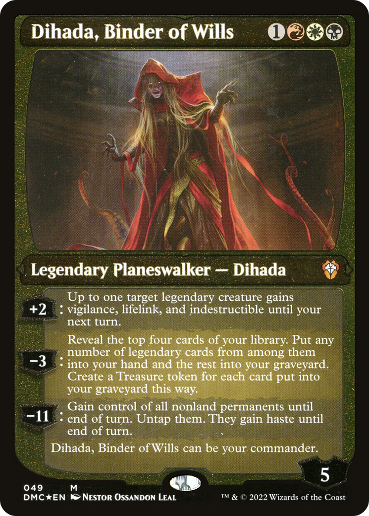 Dihada, Binder of Wills (Showcase Display Commander) [Dominaria United Commander] | Game Master's Emporium (The New GME)