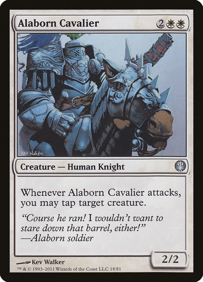 Alaborn Cavalier [Duel Decks: Knights vs. Dragons] | Game Master's Emporium (The New GME)
