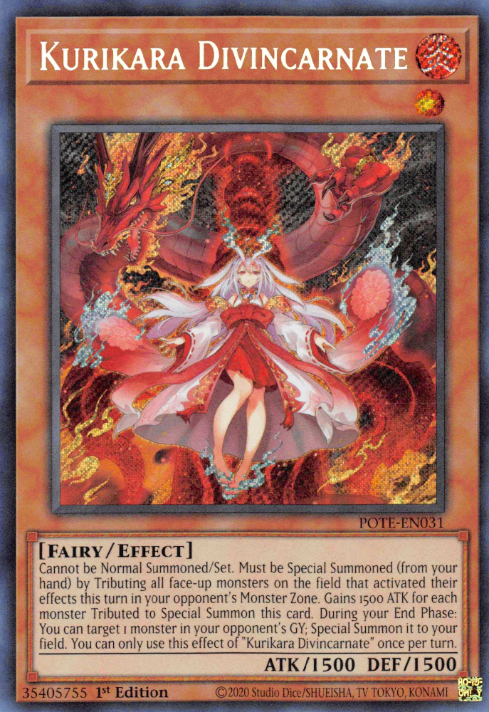 Kurikara Divincarnate [POTE-EN031] Secret Rare | Game Master's Emporium (The New GME)