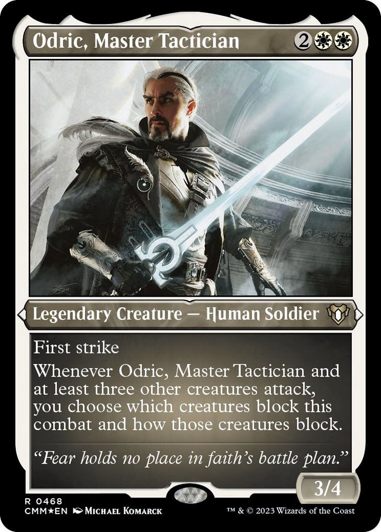 Odric, Master Tactician (Foil Etched) [Commander Masters] | Game Master's Emporium (The New GME)