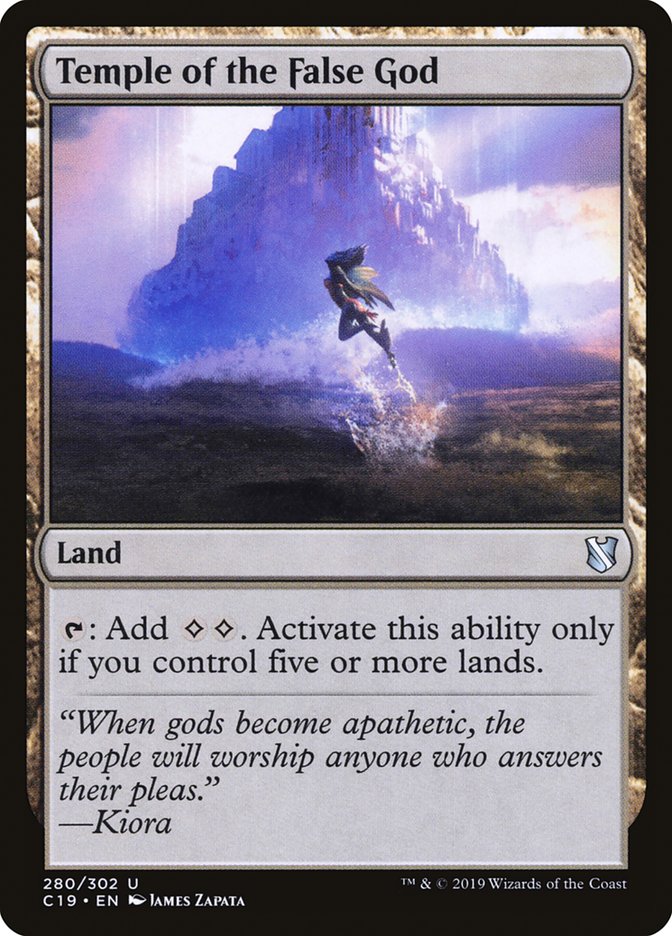 Temple of the False God [Commander 2019] | Game Master's Emporium (The New GME)