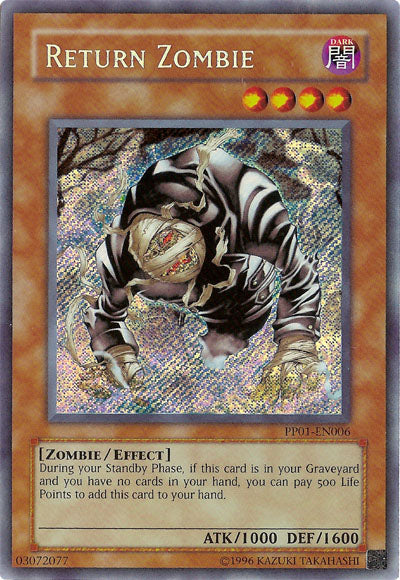 Return Zombie [PP01-EN006] Secret Rare | Game Master's Emporium (The New GME)