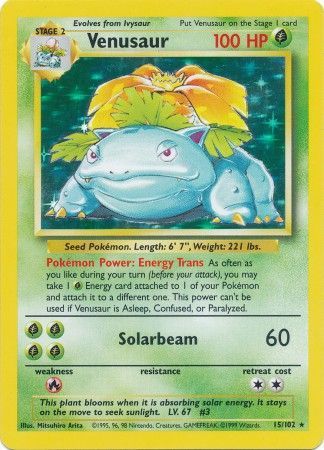 Venusaur (15/102) [Base Set Unlimited] | Game Master's Emporium (The New GME)