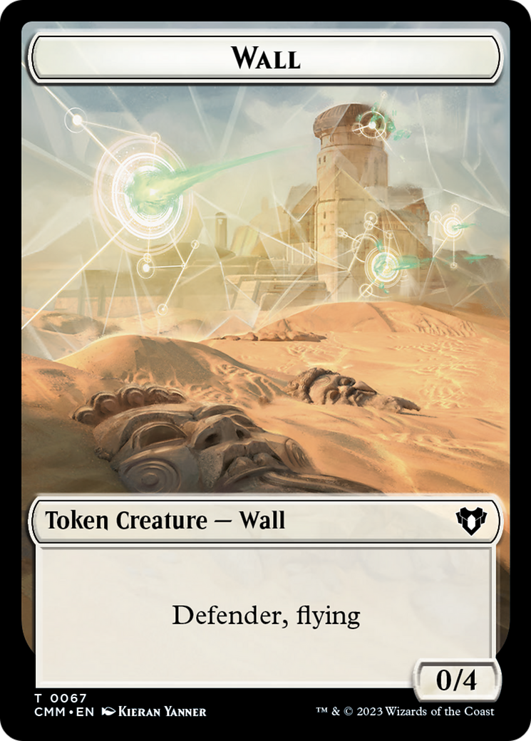 Wall // Kor Ally Double-Sided Token [Commander Masters Tokens] | Game Master's Emporium (The New GME)