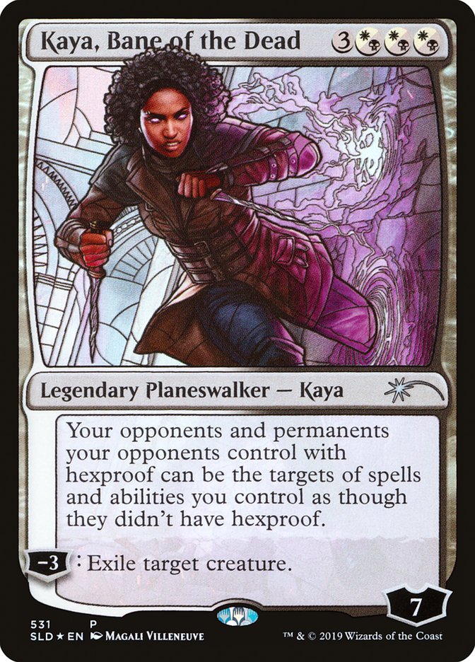 Kaya, Bane of the Dead (Stained Glass) [Secret Lair Drop Promos] | Game Master's Emporium (The New GME)